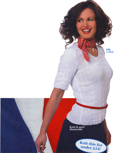 Jubilee in White, image courtesy of Lets Knit magazine