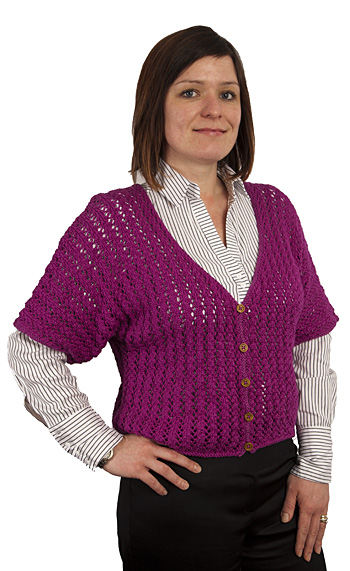 Marcie fromm Let's Knit magazine.  Image copyright 2011, John McLoughlin