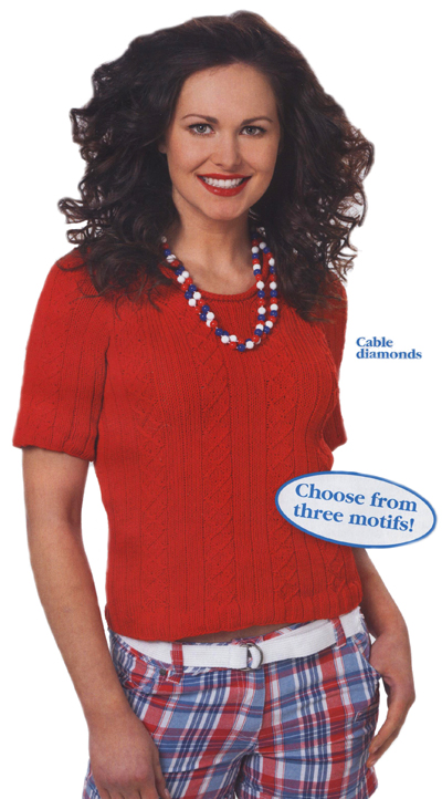 Jubilee in Red, image courtesy of Lets Knit magazine